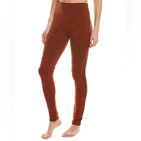 Wolford 14758 Leggings Arrow Poison Red Rust / Black M - Picture 1 of 11